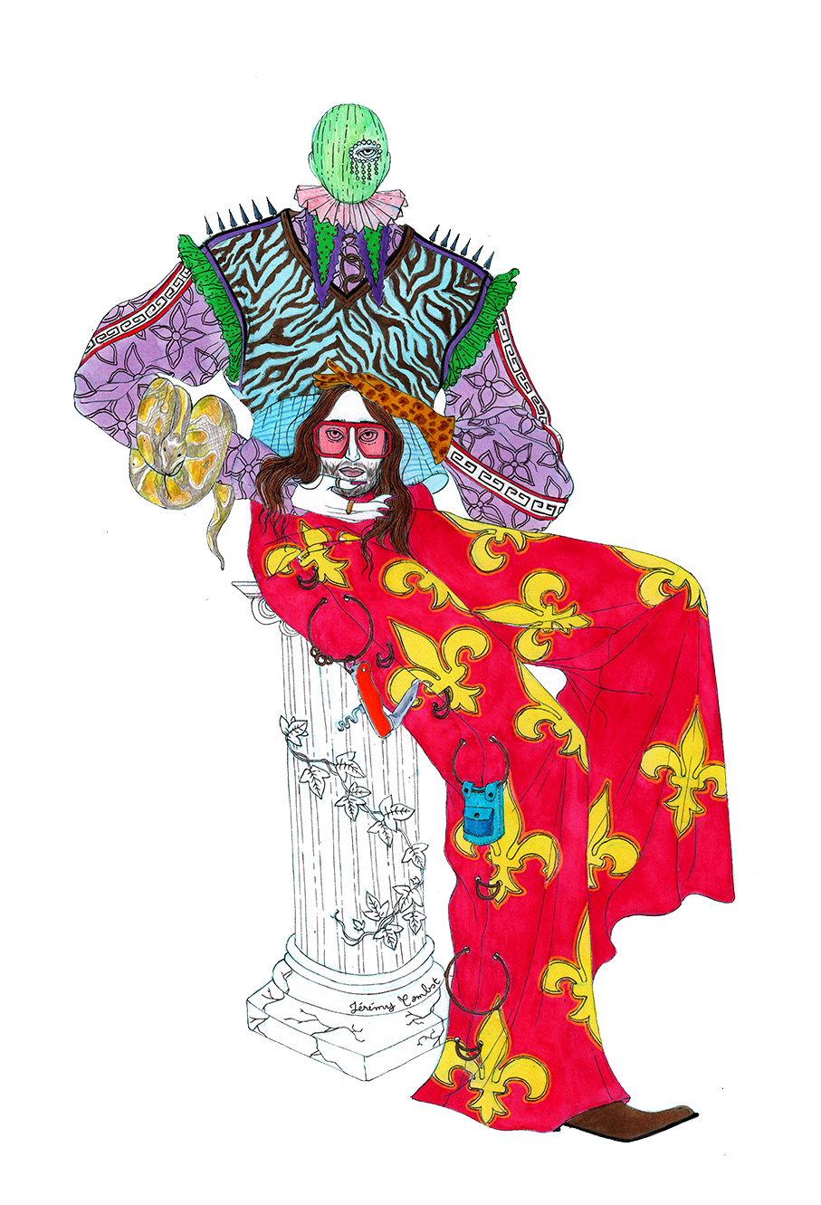 San Donnino visto dal fashion illustrator contemporaneo Jeremy Combot